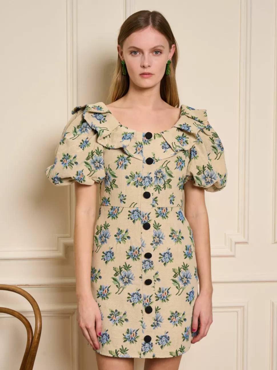 Dresses | Sister Jane Fleur Tapestry Mini Dress Natural