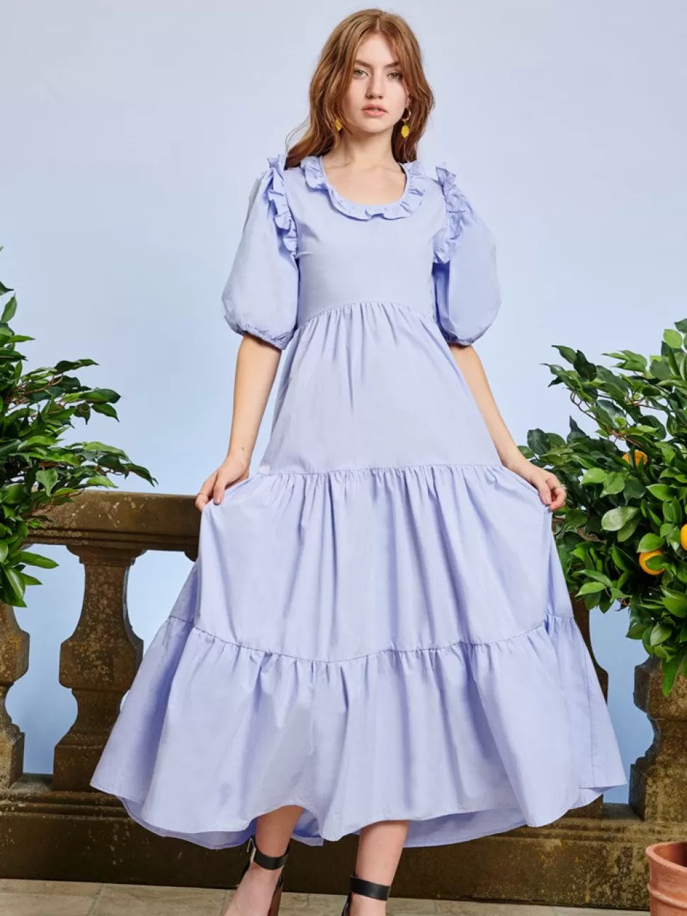 Dresses | Sister Jane Fondness Ruffle Midi Dress Serenity
