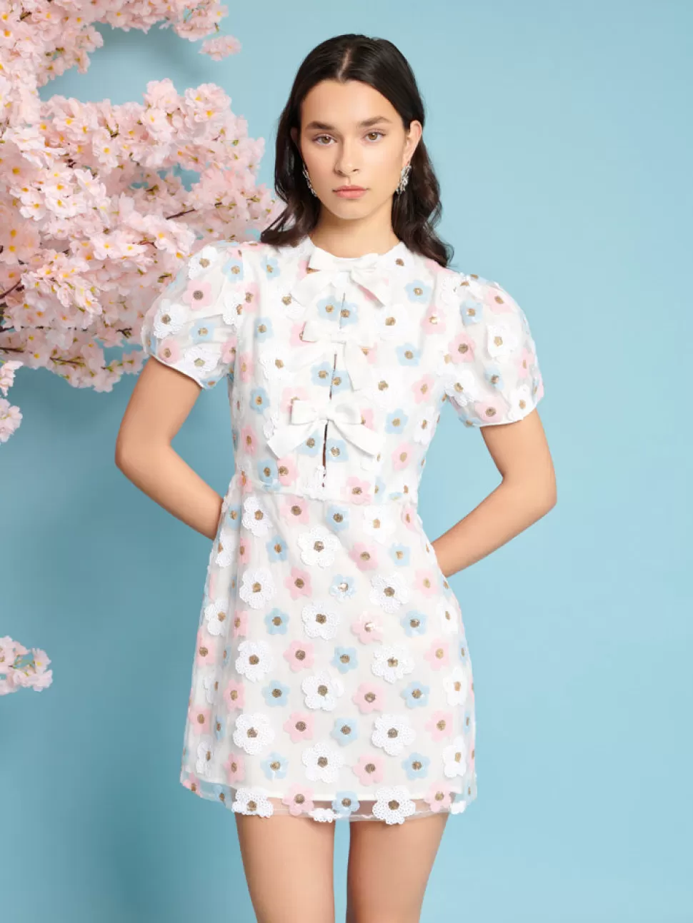 Dresses | Sister Jane Garden Sequin Mini Dress Cream Ivory
