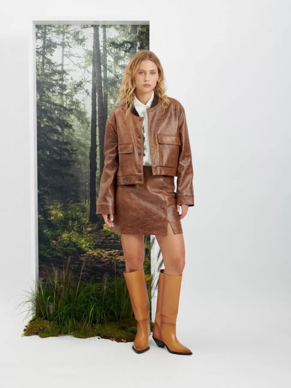 Jackets | Ghospell | Sister Jane Ghospell Alanis PU Jacket Tuscan Brown