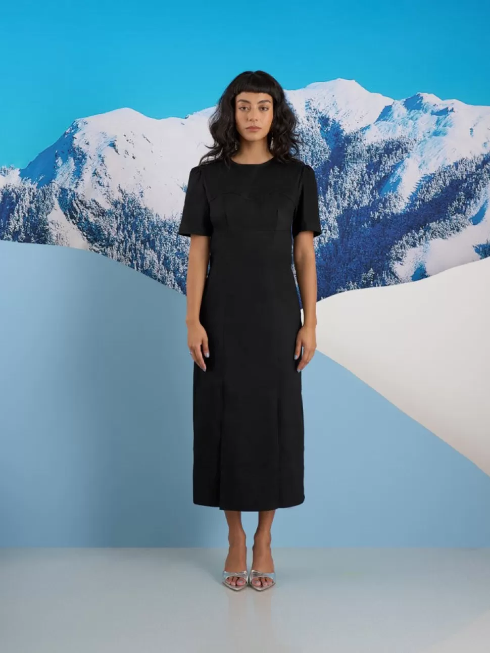 Dresses | Ghospell | Sister Jane Ghospell  Anya Seamed Midi Dress Coal Black