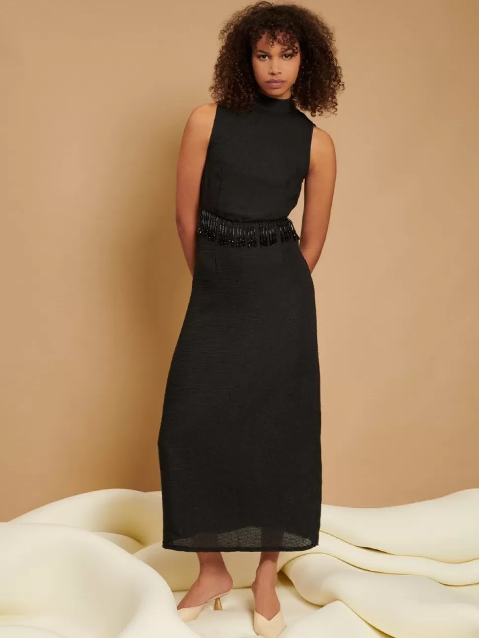 Dresses | Ghospell | Sister Jane Ghospell Astrid Bead Midi Dress Black