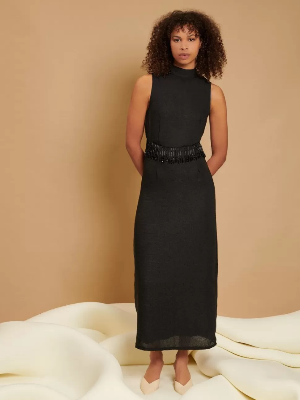 Dresses | Ghospell | Sister Jane Ghospell Astrid Bead Midi Dress Black
