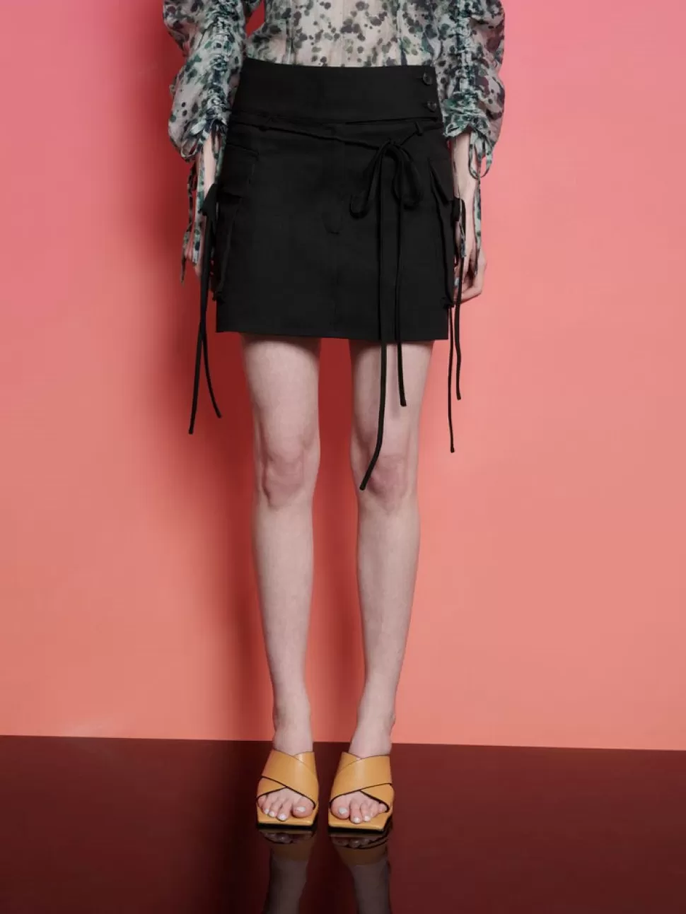 Bottoms | Ghospell | Sister Jane Ghospell Beatrice Cargo Mini Skirt Coal Black