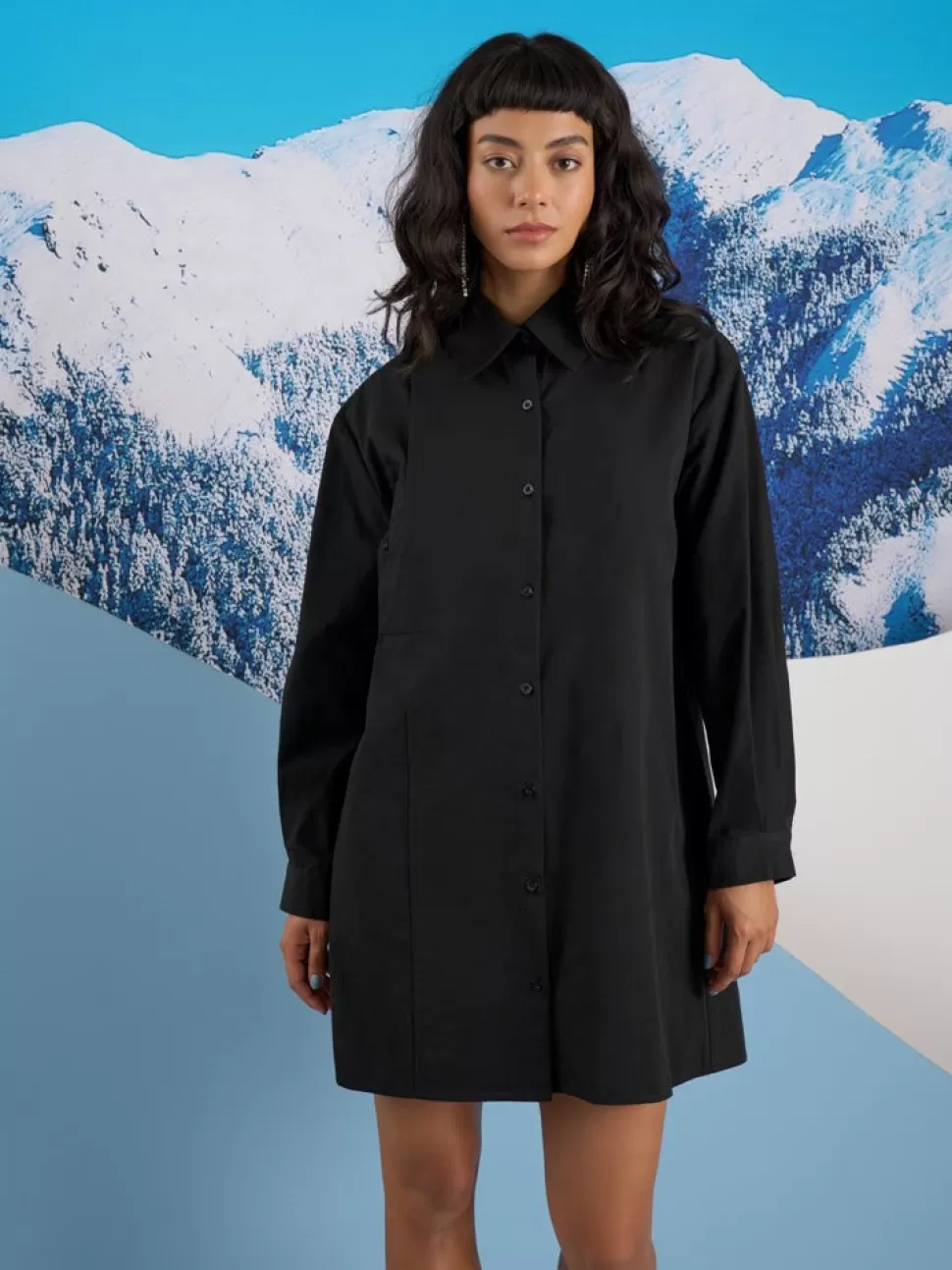 Dresses | Ghospell | Sister Jane Ghospell  Bianca Pocket Shirt Dress Coal Black