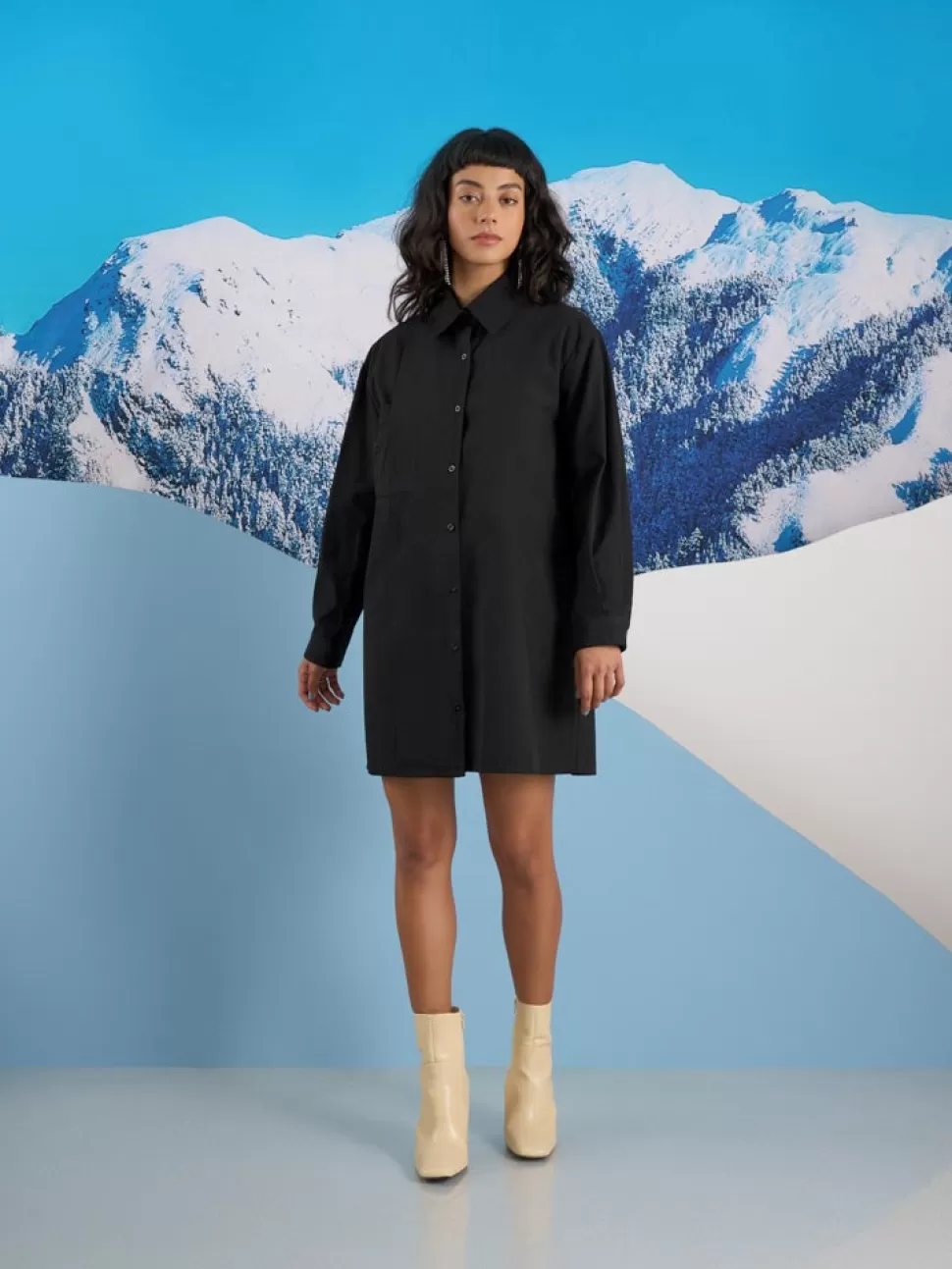 Dresses | Ghospell | Sister Jane Ghospell  Bianca Pocket Shirt Dress Coal Black