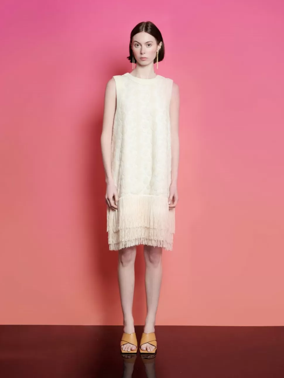 Dresses | Ghospell | Sister Jane Ghospell Billie Fringe Mini Dress Cloud Cream