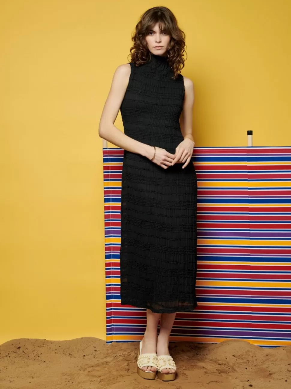 Dresses | Ghospell | Sister Jane Ghospell  Bridget Ruched Midi Dress Ink Black