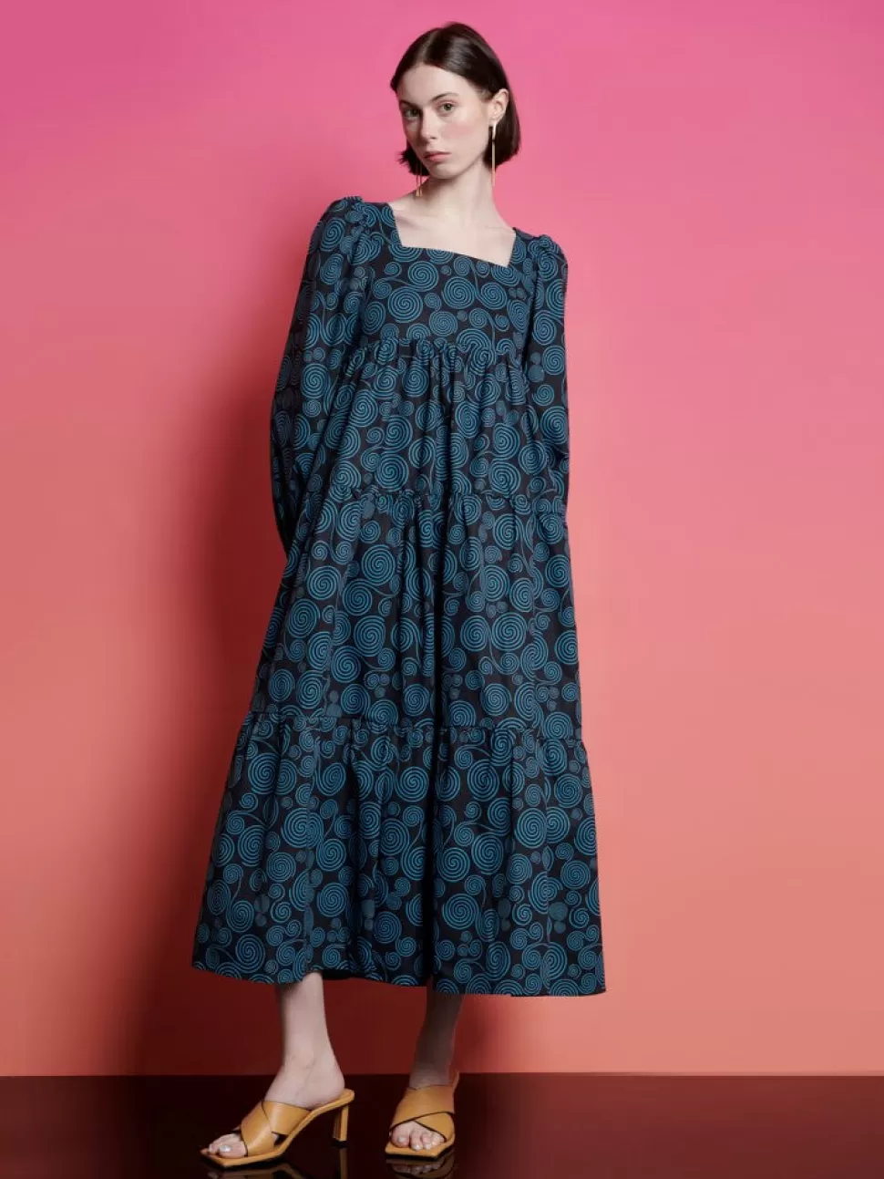 Dresses | Ghospell | Sister Jane Ghospell Camryn Printed Midi Dress Pearl Ivory