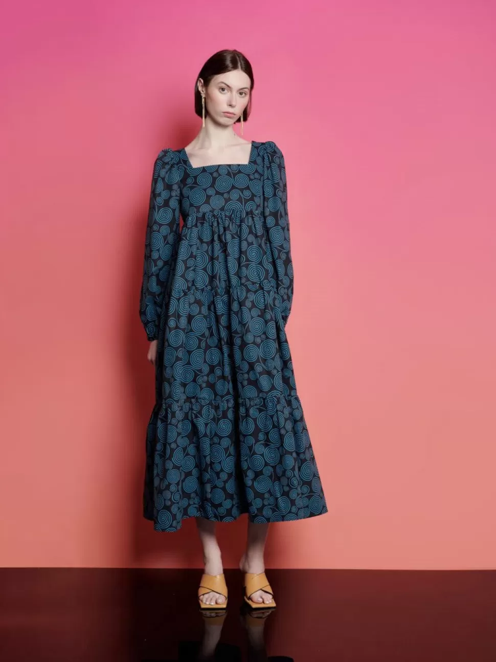 Dresses | Ghospell | Sister Jane Ghospell Camryn Printed Midi Dress Pearl Ivory
