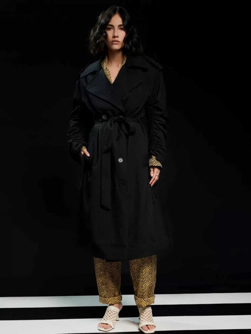 Jackets | Ghospell | Sister Jane Ghospell Casey Trench Coat Black