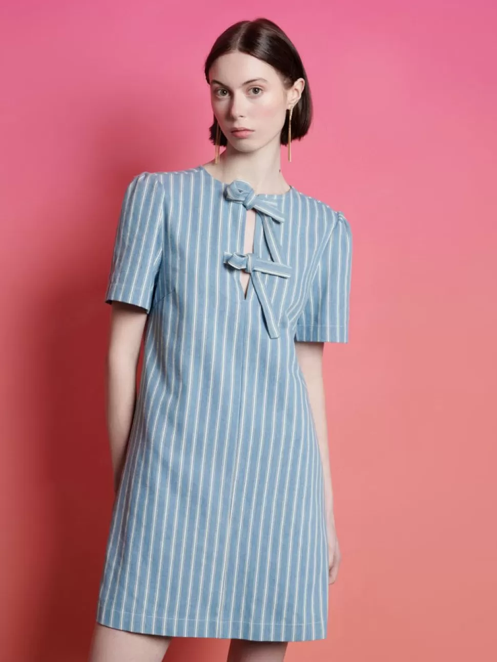 Dresses | Ghospell | Sister Jane Ghospell Cleo Striped Mini Dress Stripe Denim