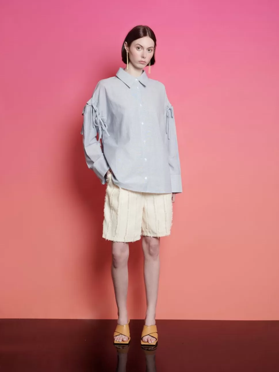 Tops | Ghospell | Sister Jane Ghospell Emma Tie Shirt Air Blue