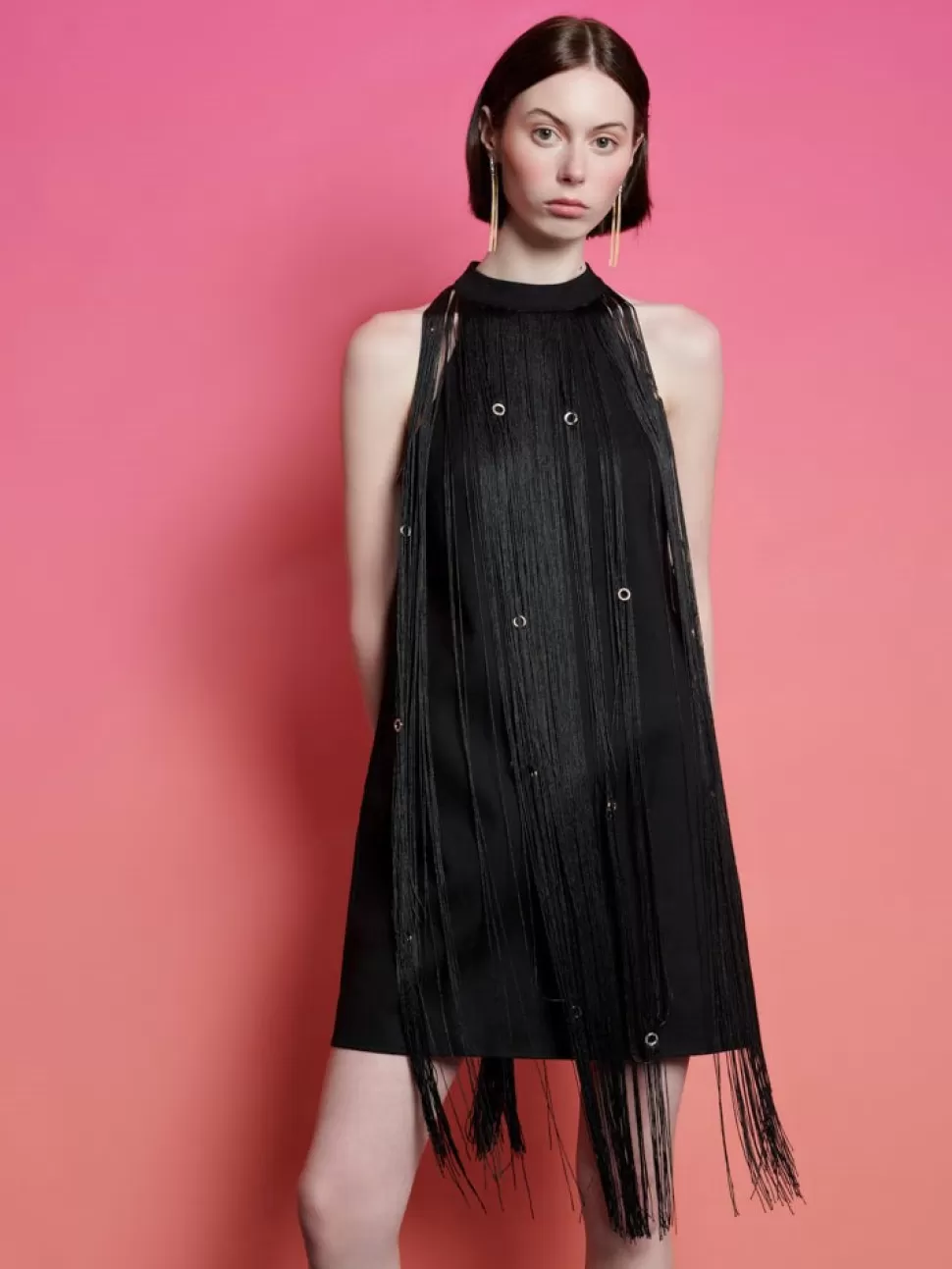 Dresses | Ghospell | Sister Jane Ghospell Frida Fringe Mini Dress Coal Black