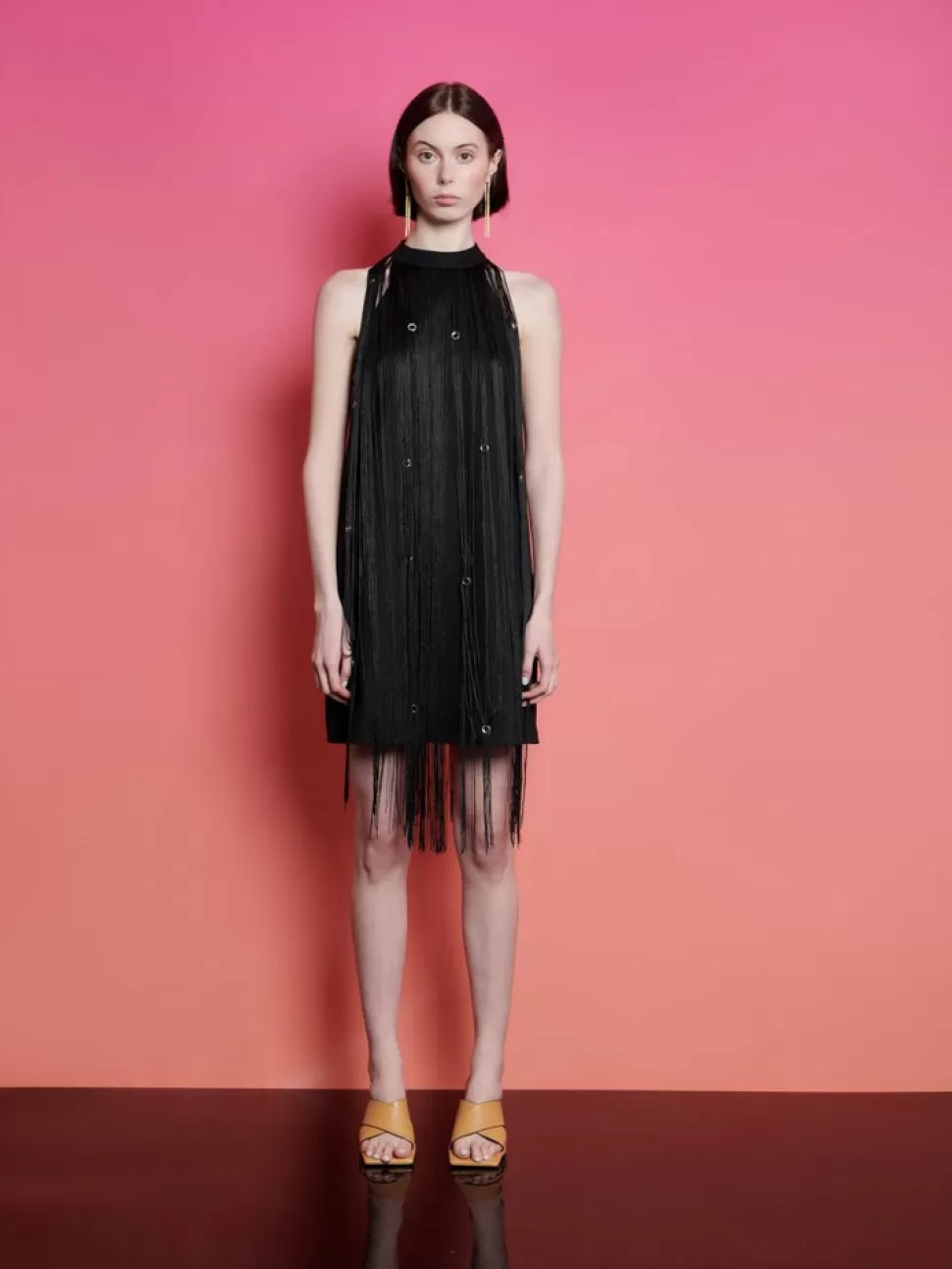 Dresses | Ghospell | Sister Jane Ghospell Frida Fringe Mini Dress Coal Black