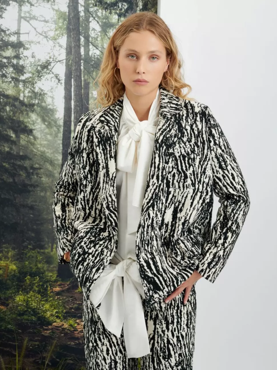 Jackets | Ghospell | Sister Jane Ghospell Giana Jacquard Blazer Ink Black