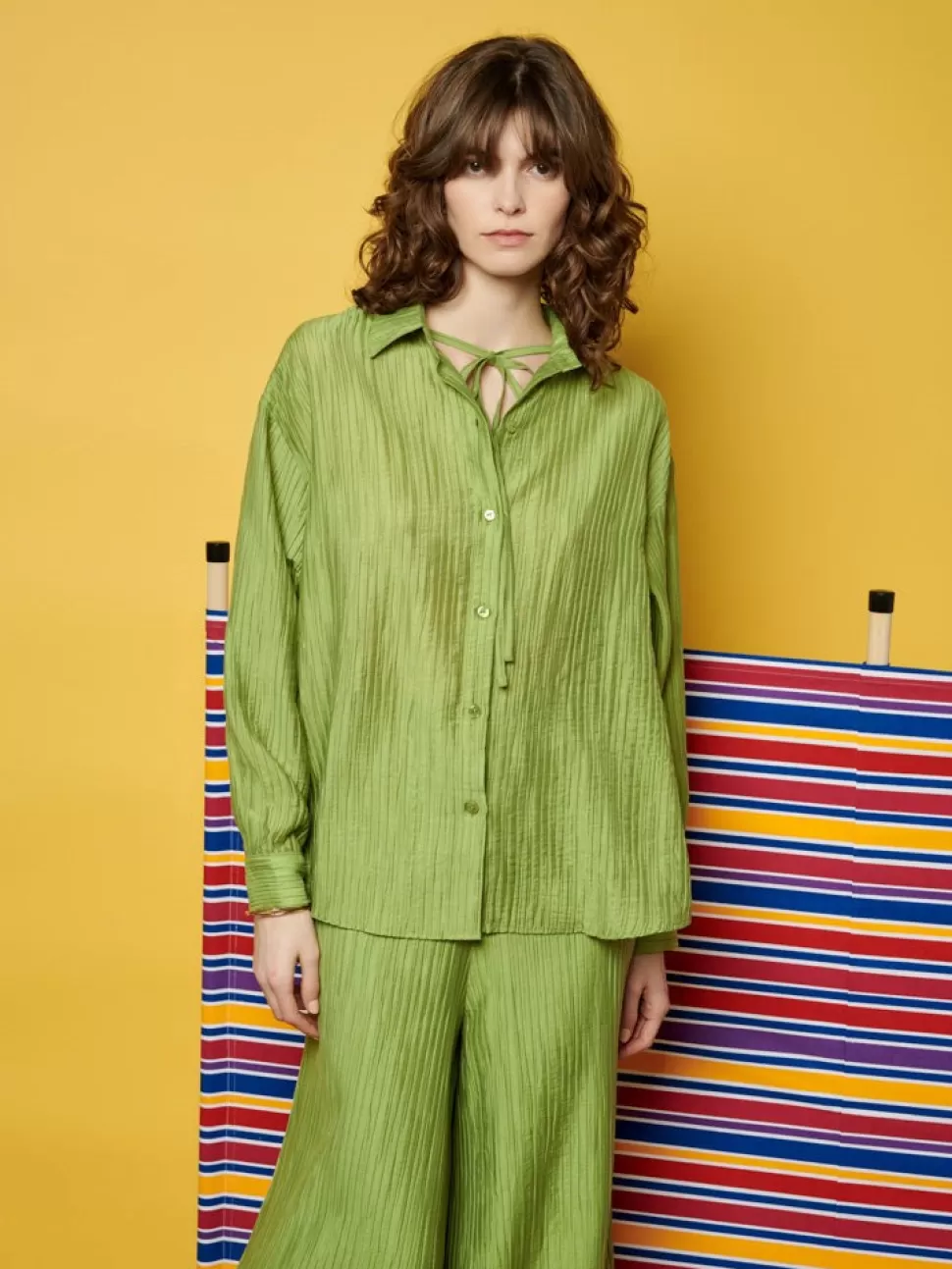 Tops | Ghospell | Sister Jane Ghospell  Gwen Oversized Shirt Pear Green