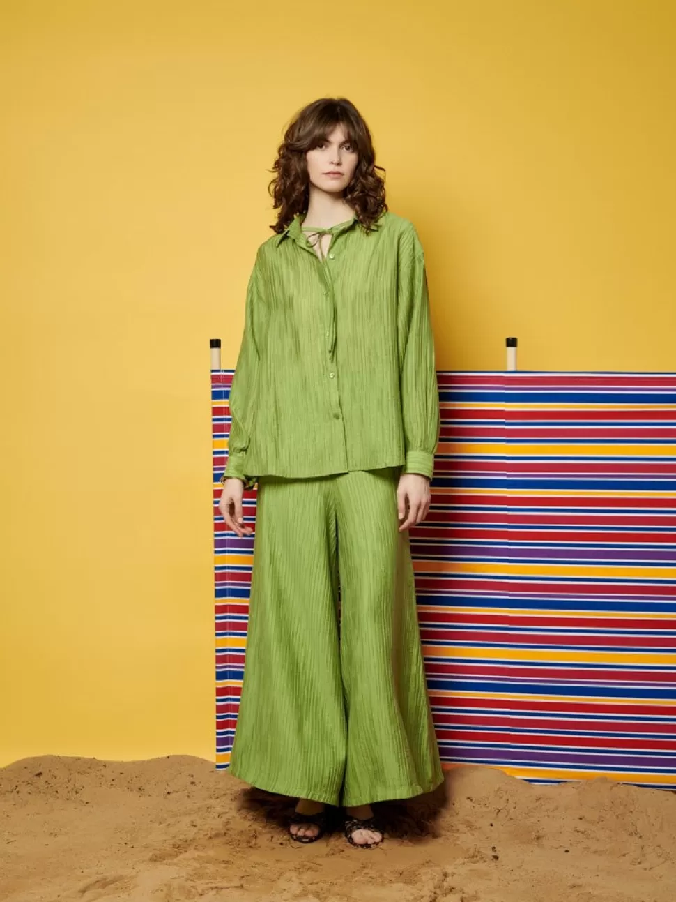 Tops | Ghospell | Sister Jane Ghospell  Gwen Oversized Shirt Pear Green