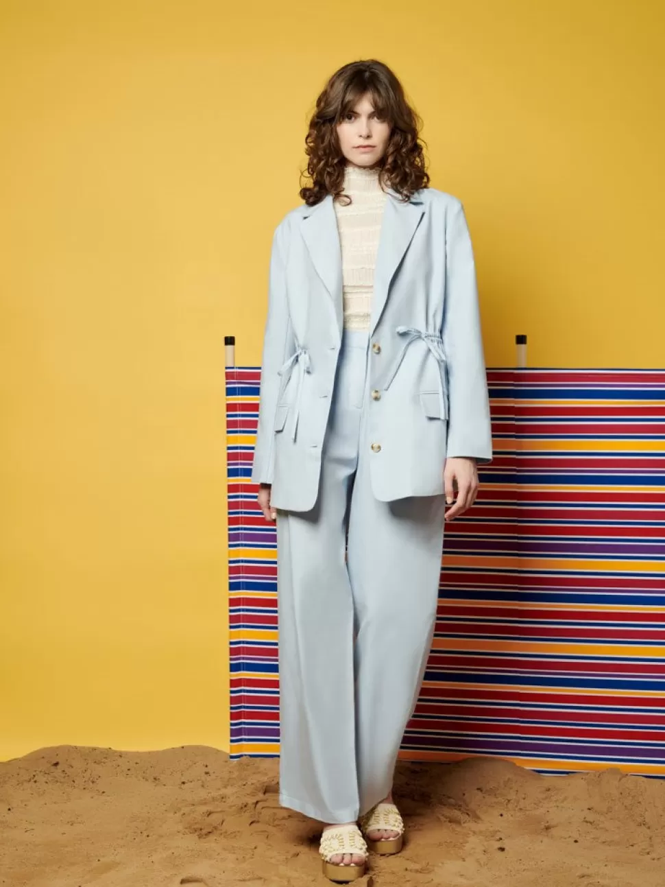 Jackets | Ghospell | Sister Jane Ghospell  Helen Drawstring Blazer Bit Of Blue