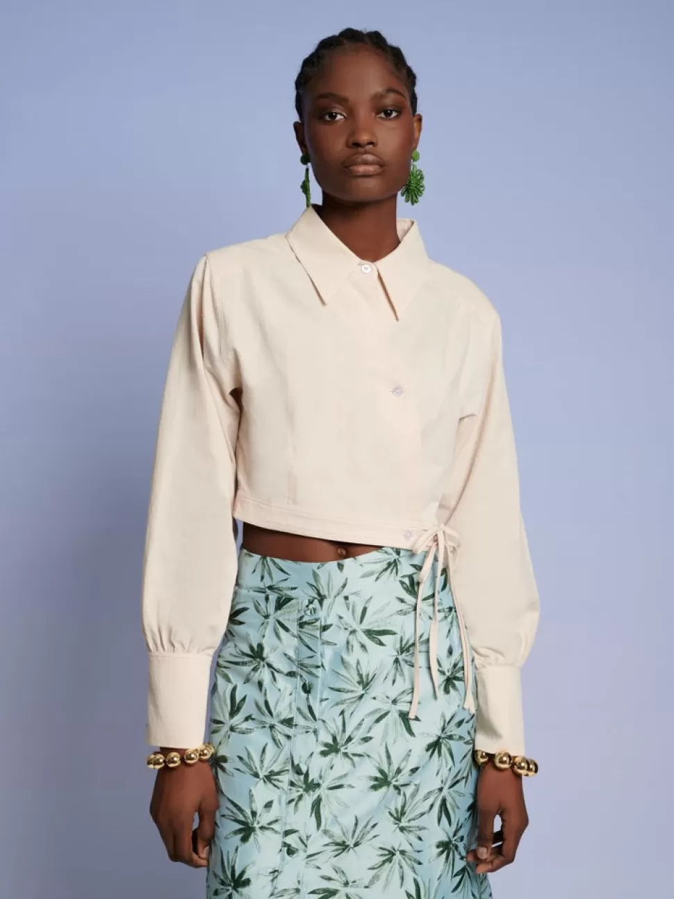 Tops | Ghospell | Sister Jane Ghospell Hester Wrap Top Champagne Cream