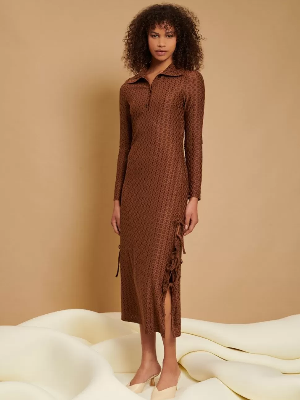 Dresses | Ghospell | Sister Jane Ghospell Ingrid Side Tie Maxi Dress Brown
