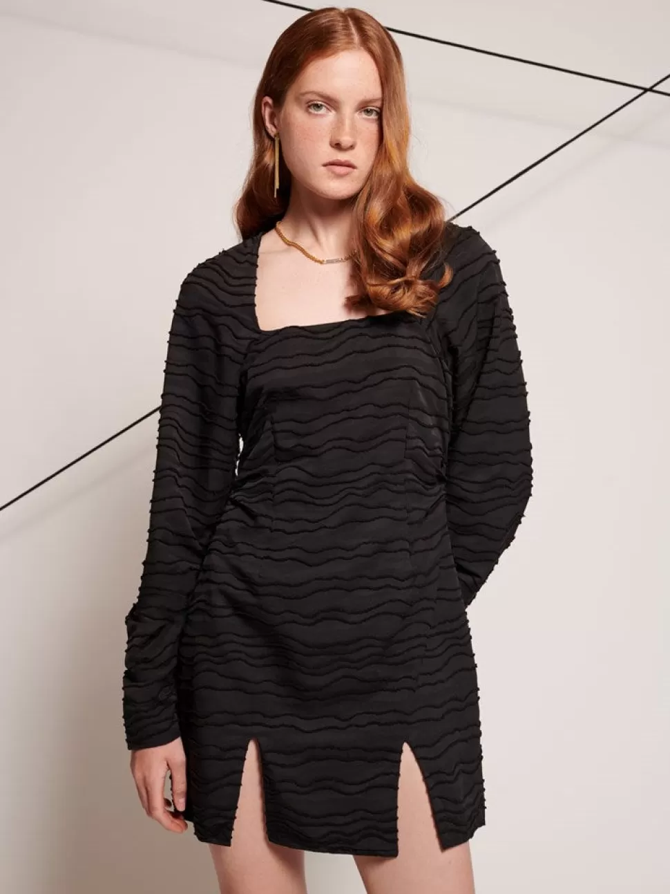 Dresses | Ghospell | Sister Jane Ghospell Ira Wave Mini Dress Black