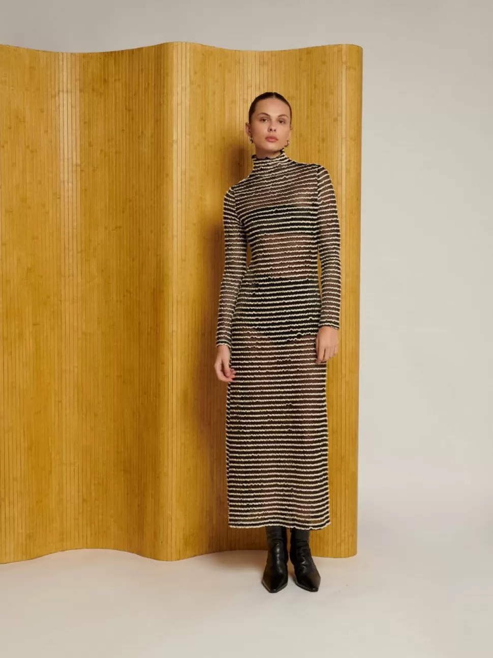 Dresses | Ghospell | Sister Jane Ghospell Jemima Stretch Midi Dress Black and White