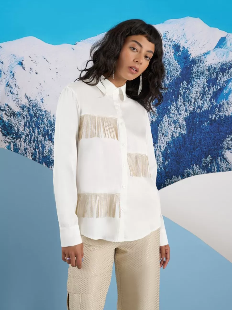 Tops | Ghospell | Sister Jane Ghospell  Jordyn Oversized Shirt White