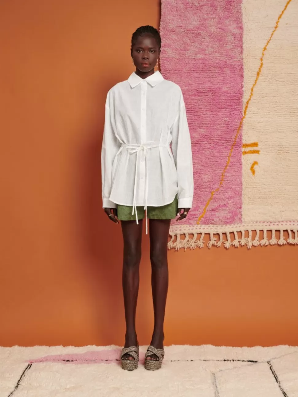 Tops | Ghospell | Sister Jane Ghospell Julia Oversized Shirt Pearled Ivory