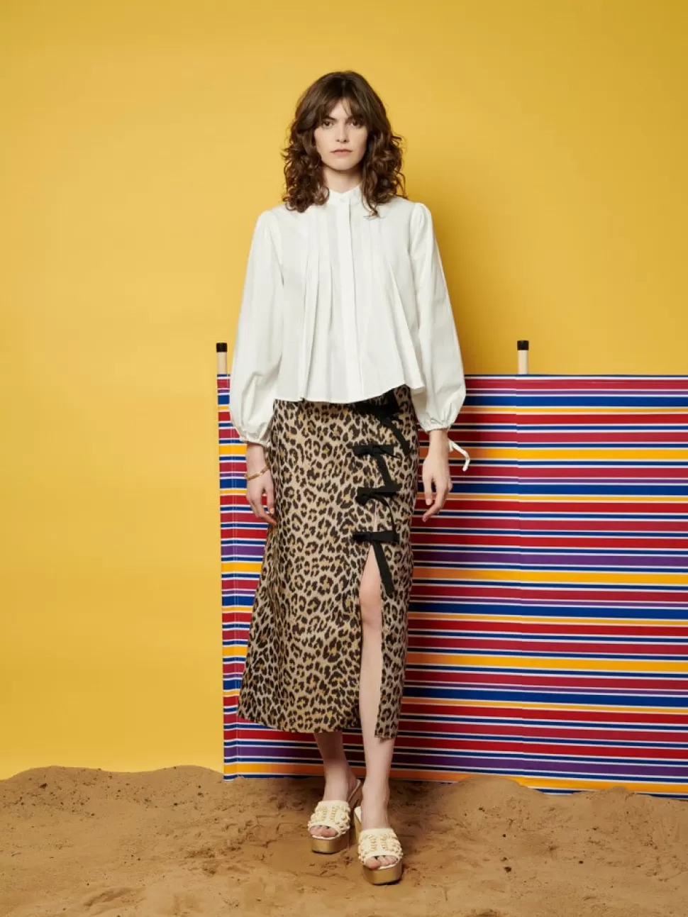 Tops | Ghospell | Sister Jane Ghospell  Kim Pintuck Shirt Pearled White