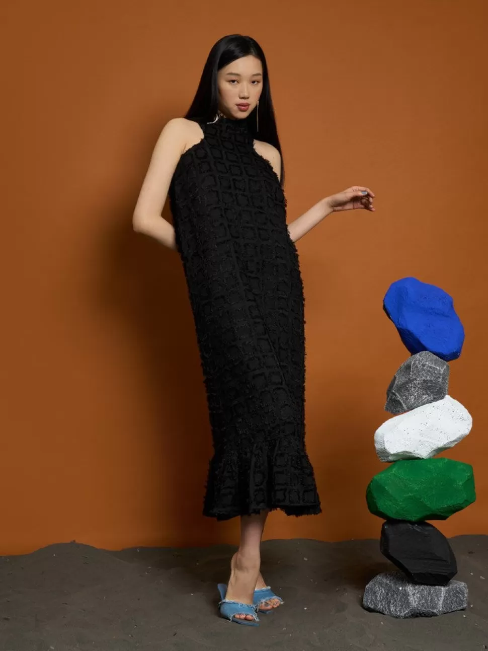 Dresses | Ghospell | Sister Jane Ghospell Kiska Fray Midi Dress Black Ink