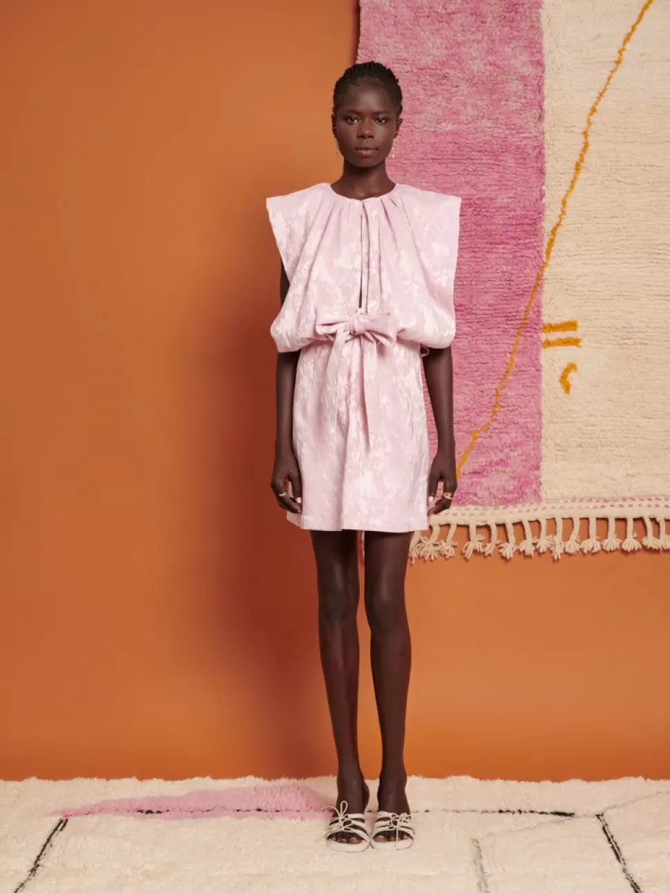 Dresses | Ghospell | Sister Jane Ghospell Mariam Jacquard Mini Dress Baby Pink