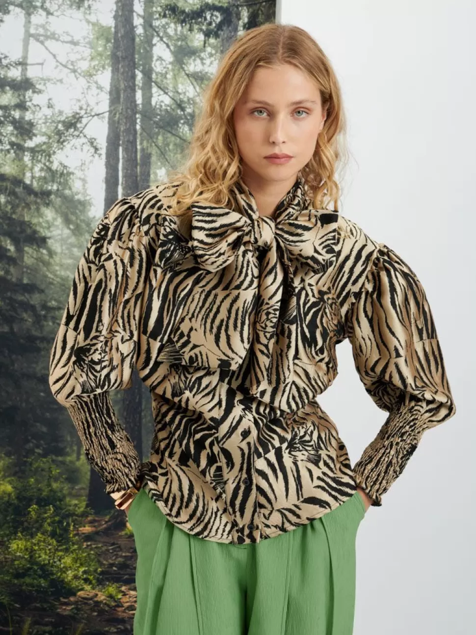 Tops | Ghospell | Sister Jane Ghospell Maxine Animal Bow Shirt