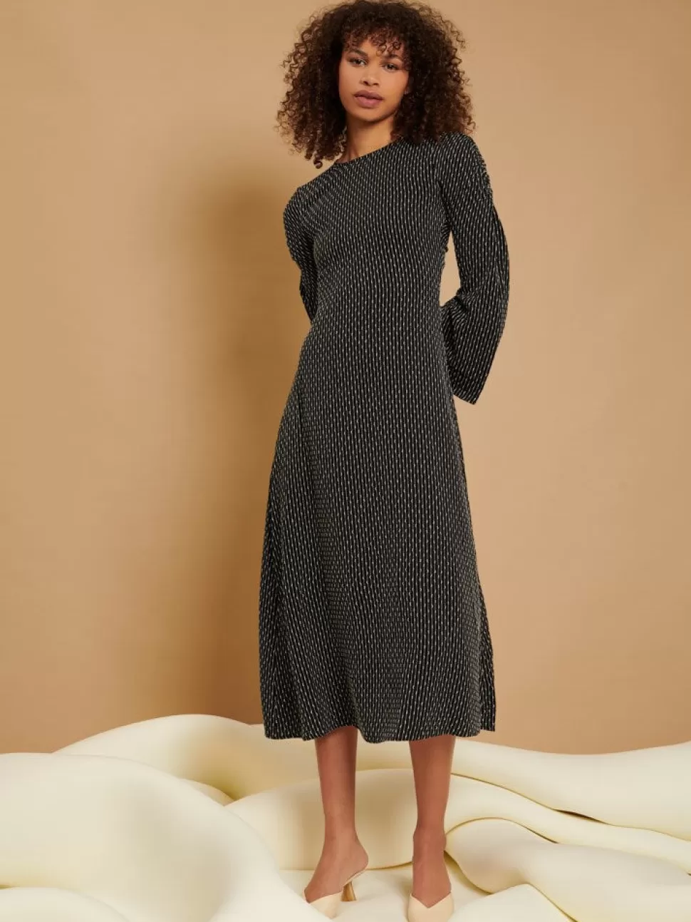Ghospell | Sister Jane Ghospell Nadia Midi Dress Black/ White