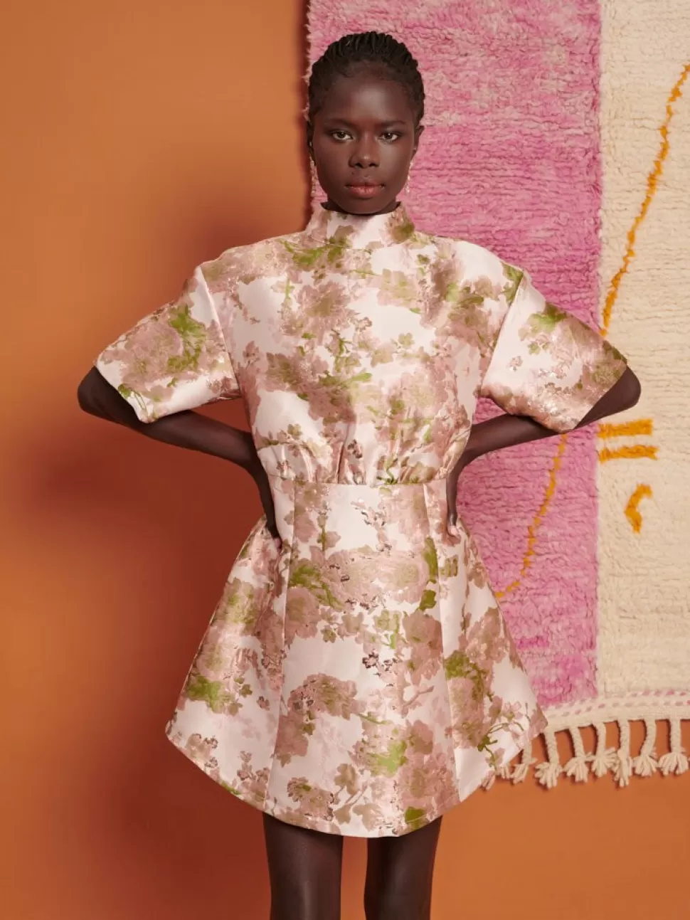 Dresses | Ghospell | Sister Jane Ghospell Nahla Jacquard Mini Dress Multi Blush