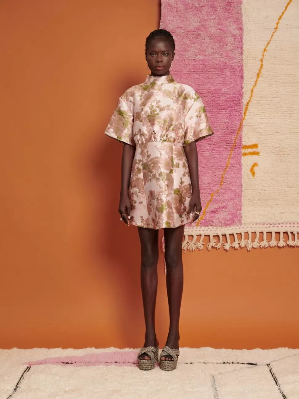 Dresses | Ghospell | Sister Jane Ghospell Nahla Jacquard Mini Dress Multi Blush