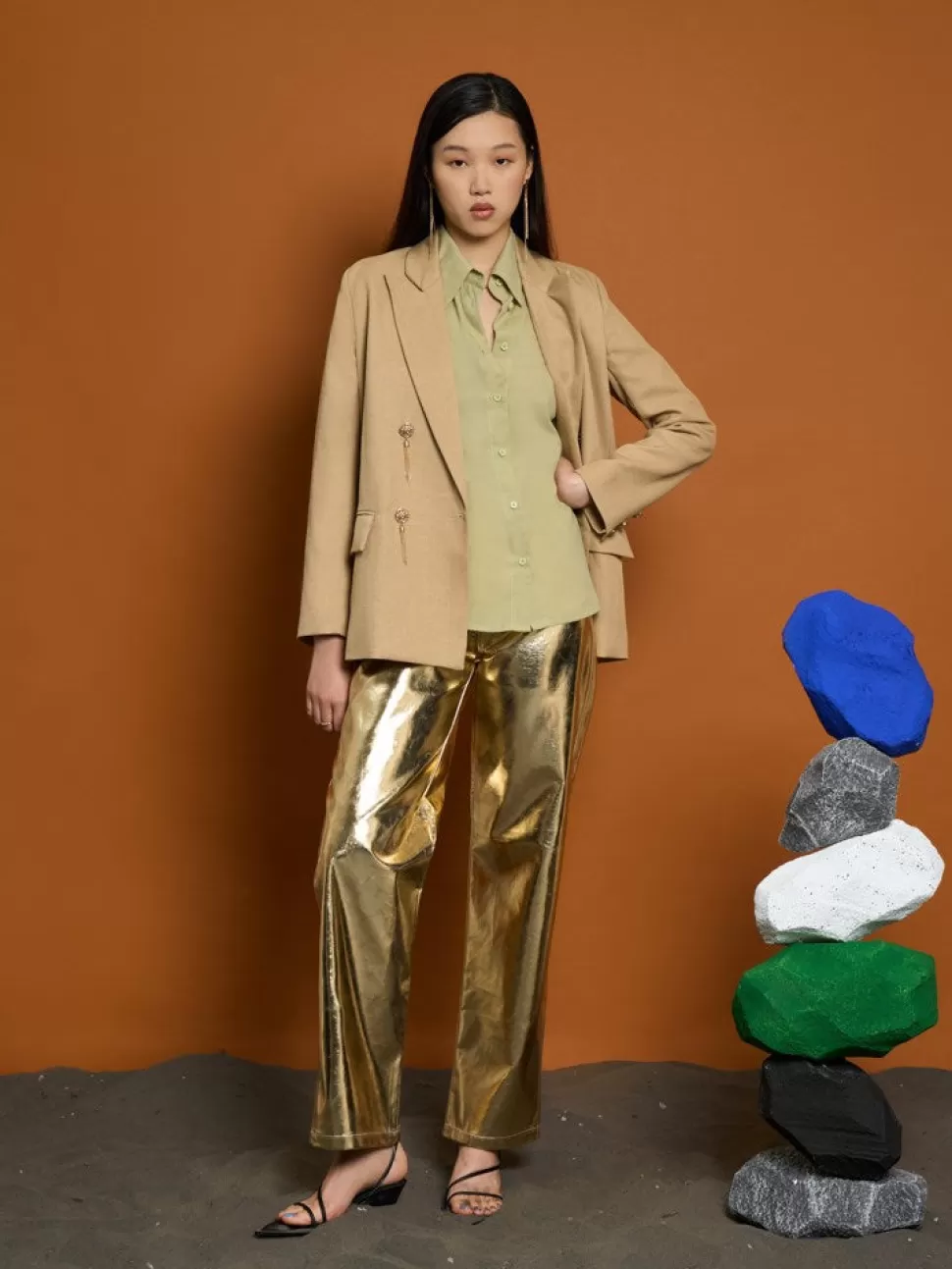 Jackets | Ghospell | Sister Jane Ghospell Parker Tassel Blazer Flaxen Tan