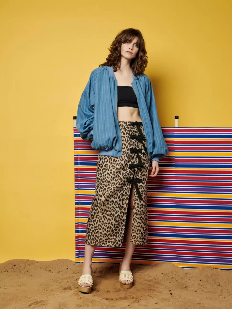 Bottoms | Ghospell | Sister Jane Ghospell  Patty Leopard Midi Skirt Brown Leopard