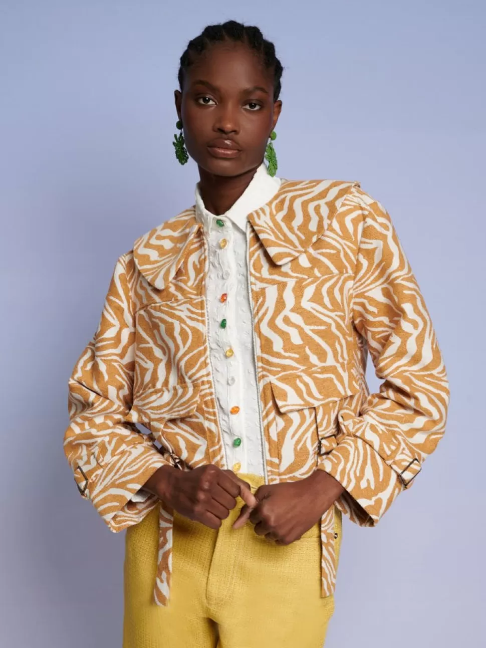 Jackets | Ghospell | Sister Jane Ghospell Remi Buckle Jacket Rust Orange