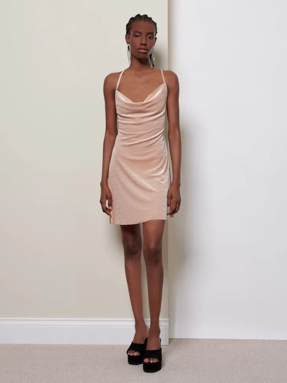 Dresses | Ghospell | Sister Jane Ghospell Rhea Velvet Cami Dress Gold Earth