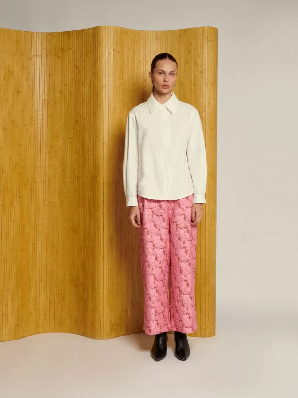Tops | Ghospell | Sister Jane Ghospell Riley Wave Shirt Pearl White