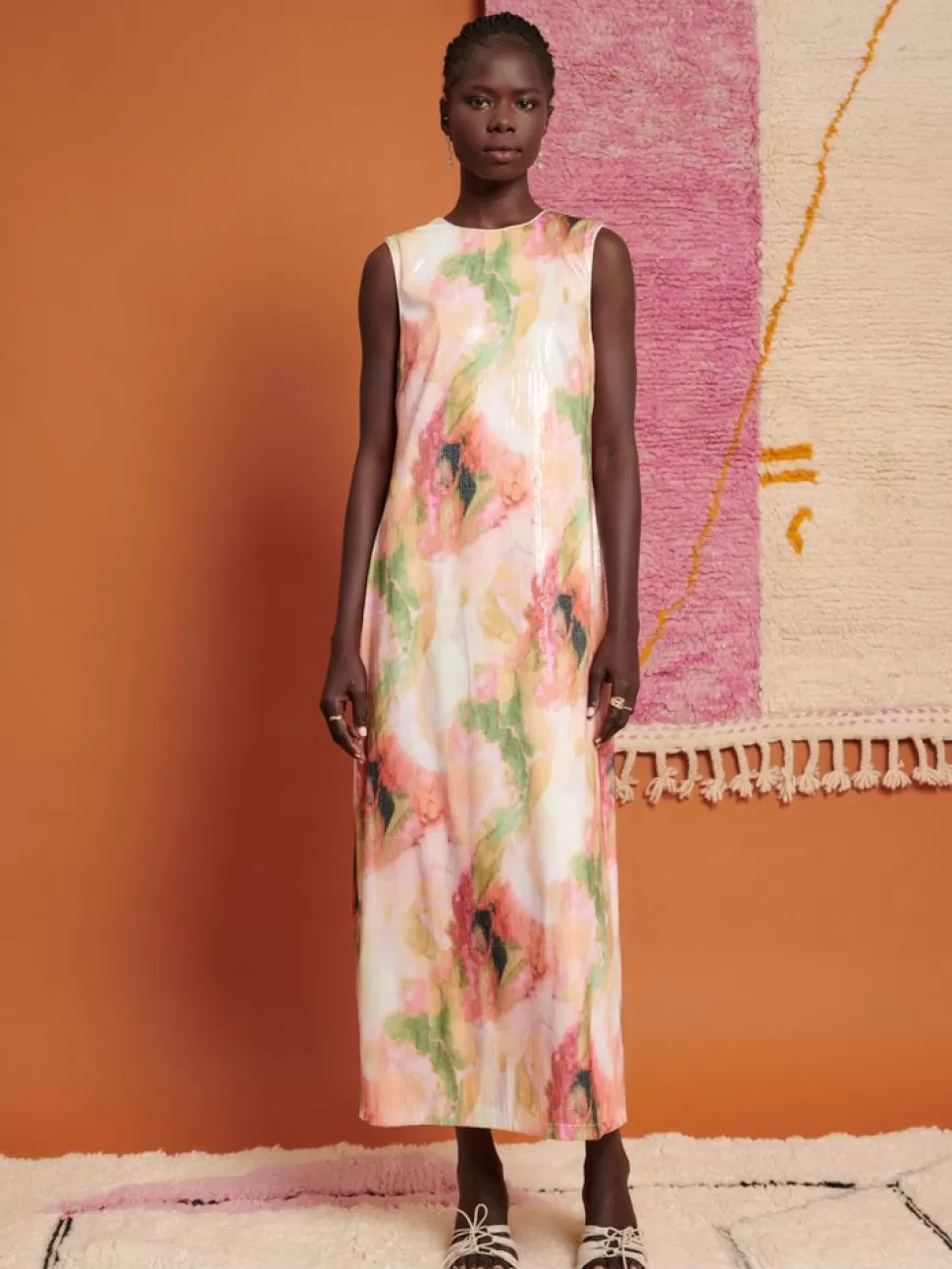 Dresses | Ghospell | Sister Jane Ghospell Salma Sequin Midi Dress Sequin Aquarelle