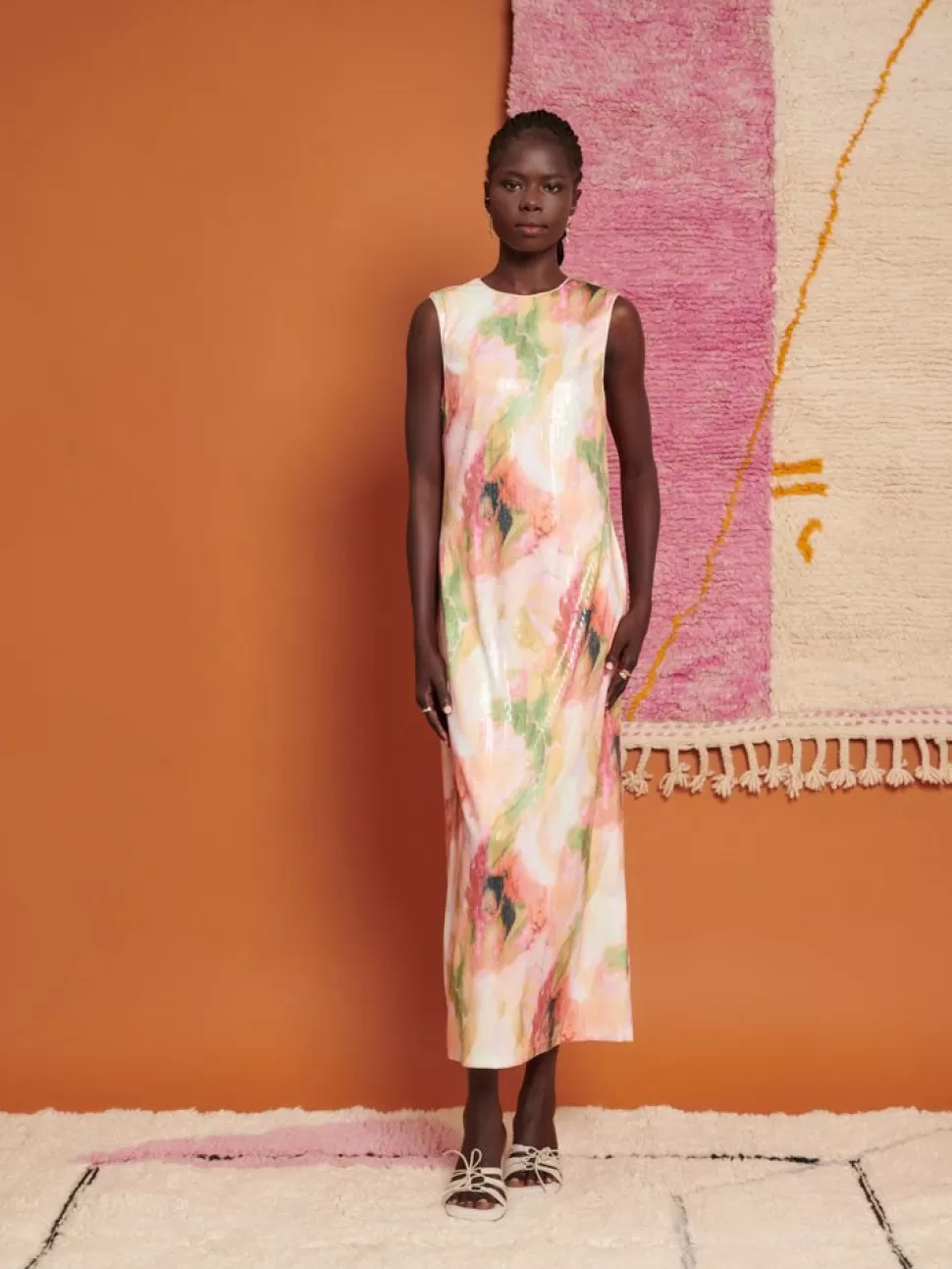 Dresses | Ghospell | Sister Jane Ghospell Salma Sequin Midi Dress Sequin Aquarelle