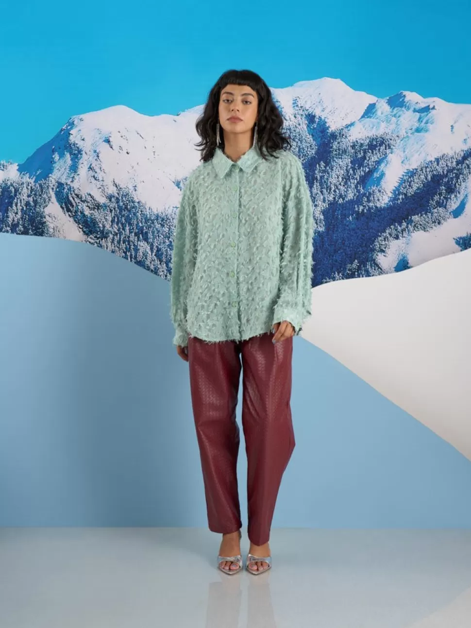 Tops | Ghospell | Sister Jane Ghospell  Sonya Fray Shirt Sea Green