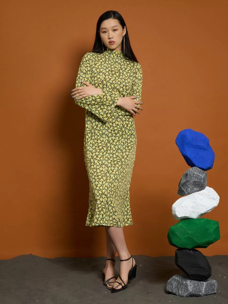 Dresses | Ghospell | Sister Jane Ghospell Taryn Floral Midi Dress Green Floral