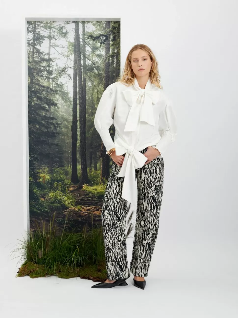 Tops | Ghospell | Sister Jane Ghospell Verity Double Bow Shirt Pearled White