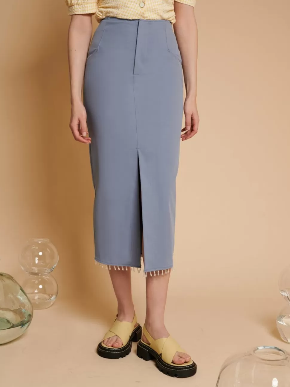 Bottoms | Ghospell | Sister Jane Ghospell Wren Embellished Skirt Aegean Blue