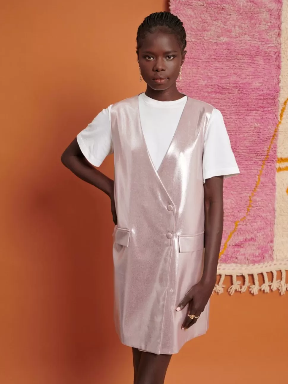 Dresses | Ghospell | Sister Jane Ghospell Wrenley Mini Dress Metallic Pink