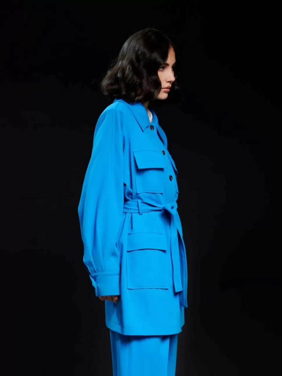 Jackets | Ghospell | Sister Jane Ghospell Zadie Multi Pocket Jacket Cobalt Blue