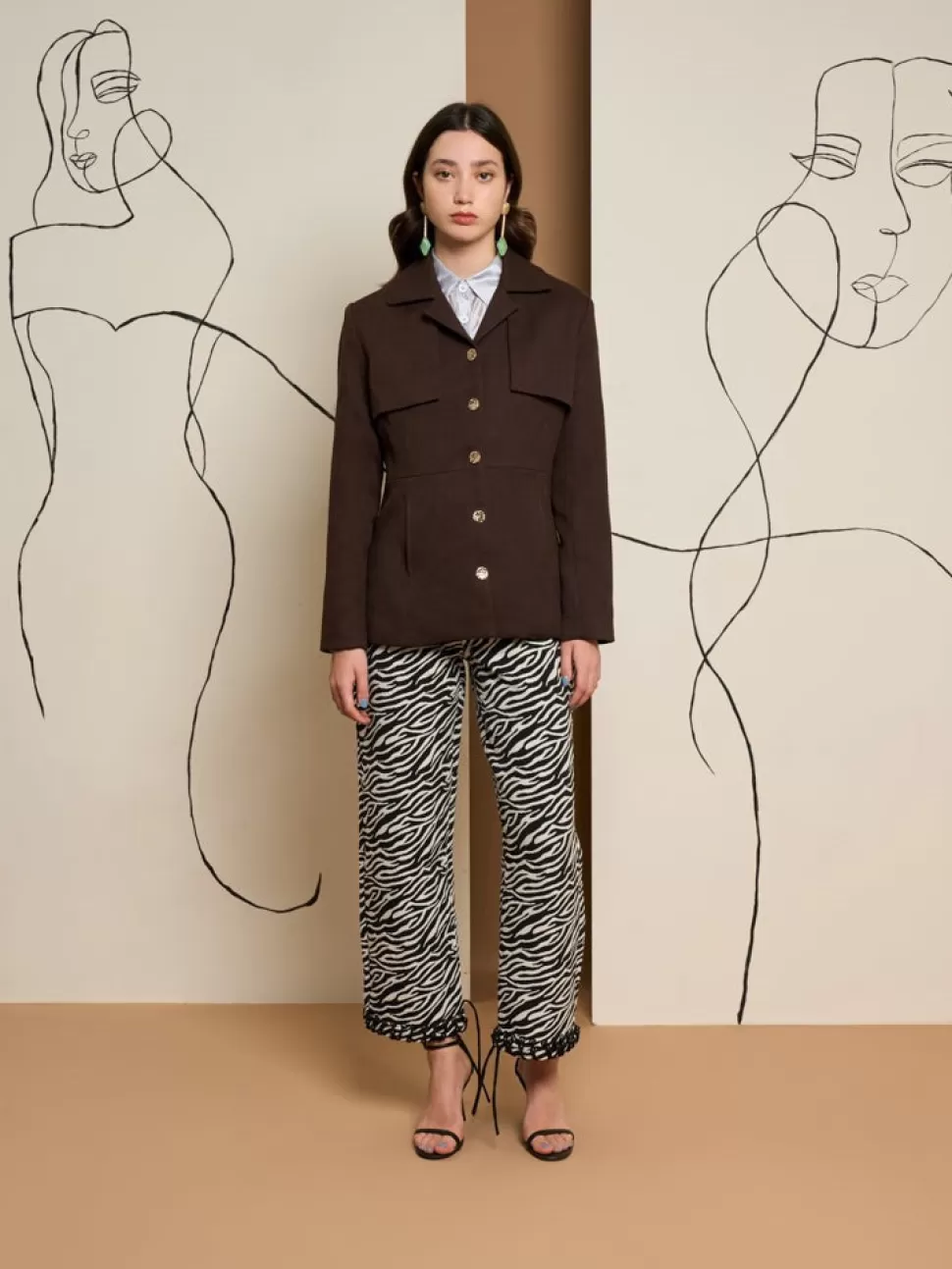 Jackets | Ghospell | Sister Jane Ghospell Zola Storm Flap Jacket Downtown Brown